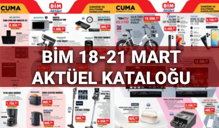 BİM Aktüel Kataloğu 18-21 Mart’ta satışta: BİM’e mikrodalga fırın, mikser, vakum cihazı, türk kahve makinesi geliyor